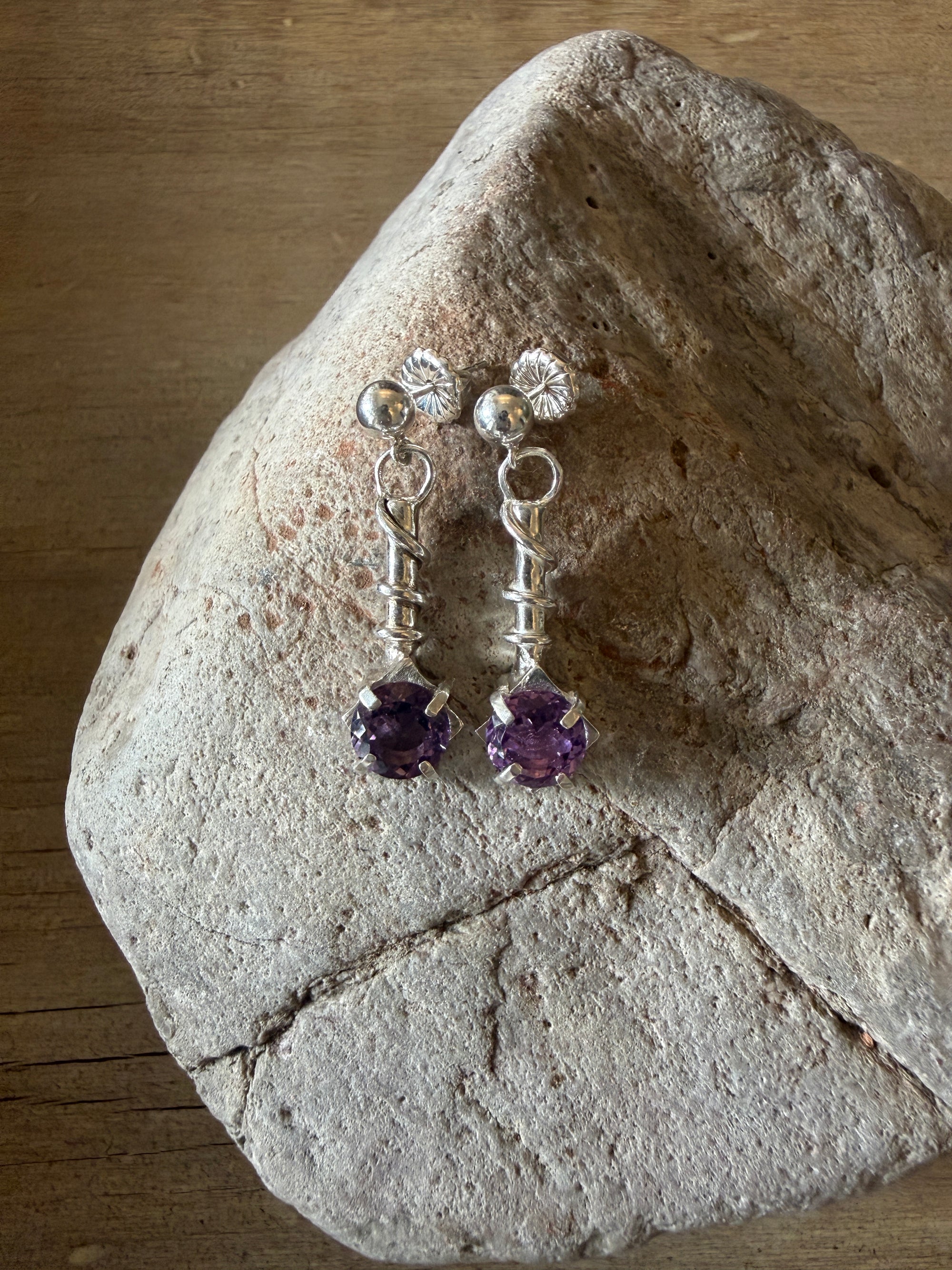 Sterling Silver Gemstone Earrings
