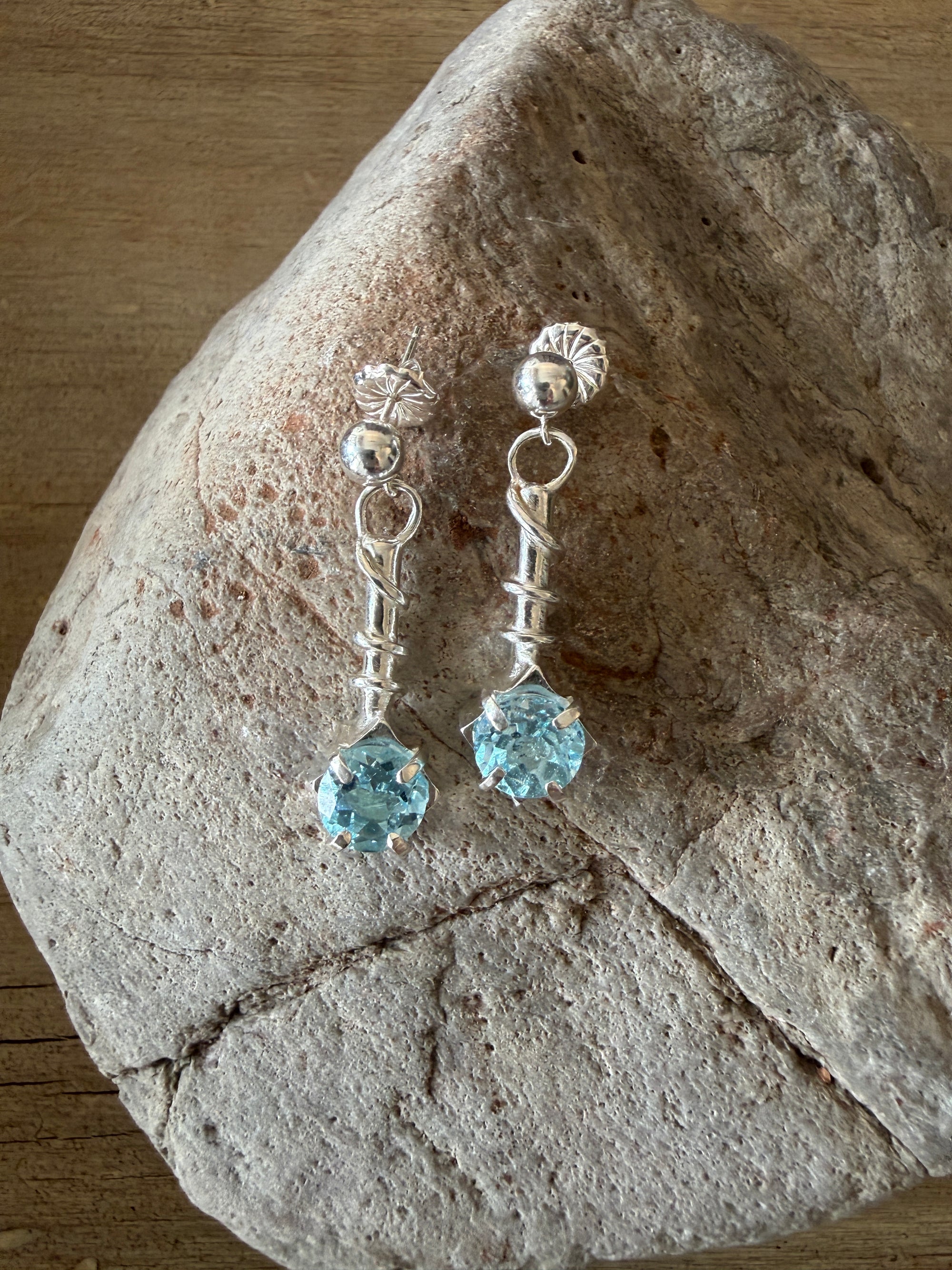 Sterling Silver Gemstone Earrings