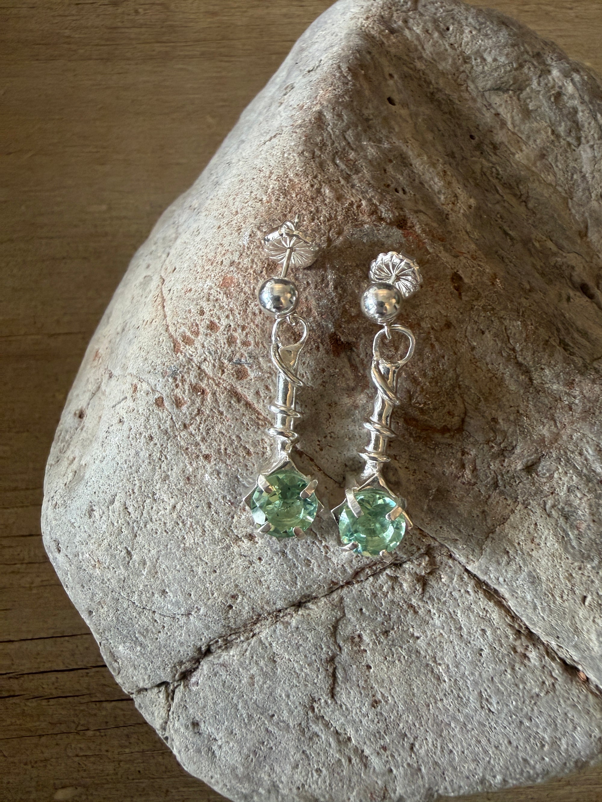 Sterling Silver Gemstone Earrings