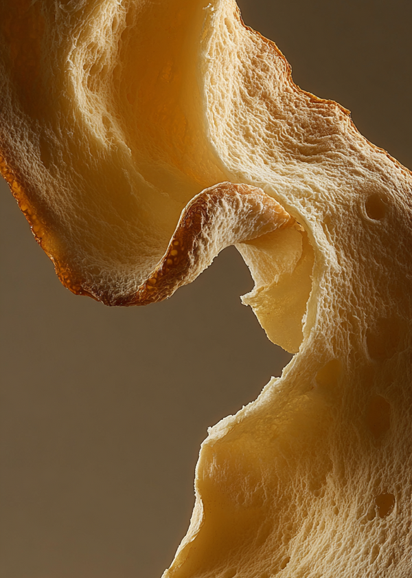 Close-up of Chen Pi with a brown background