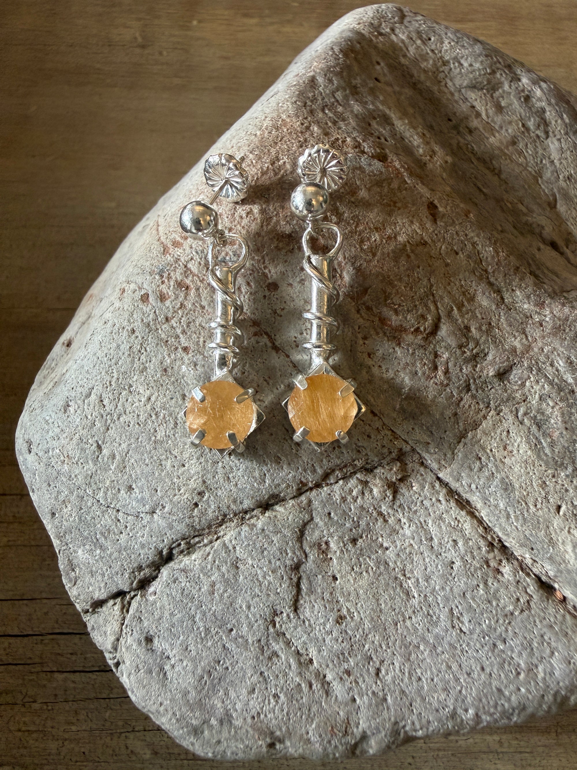 Sterling Silver Gemstone Earrings