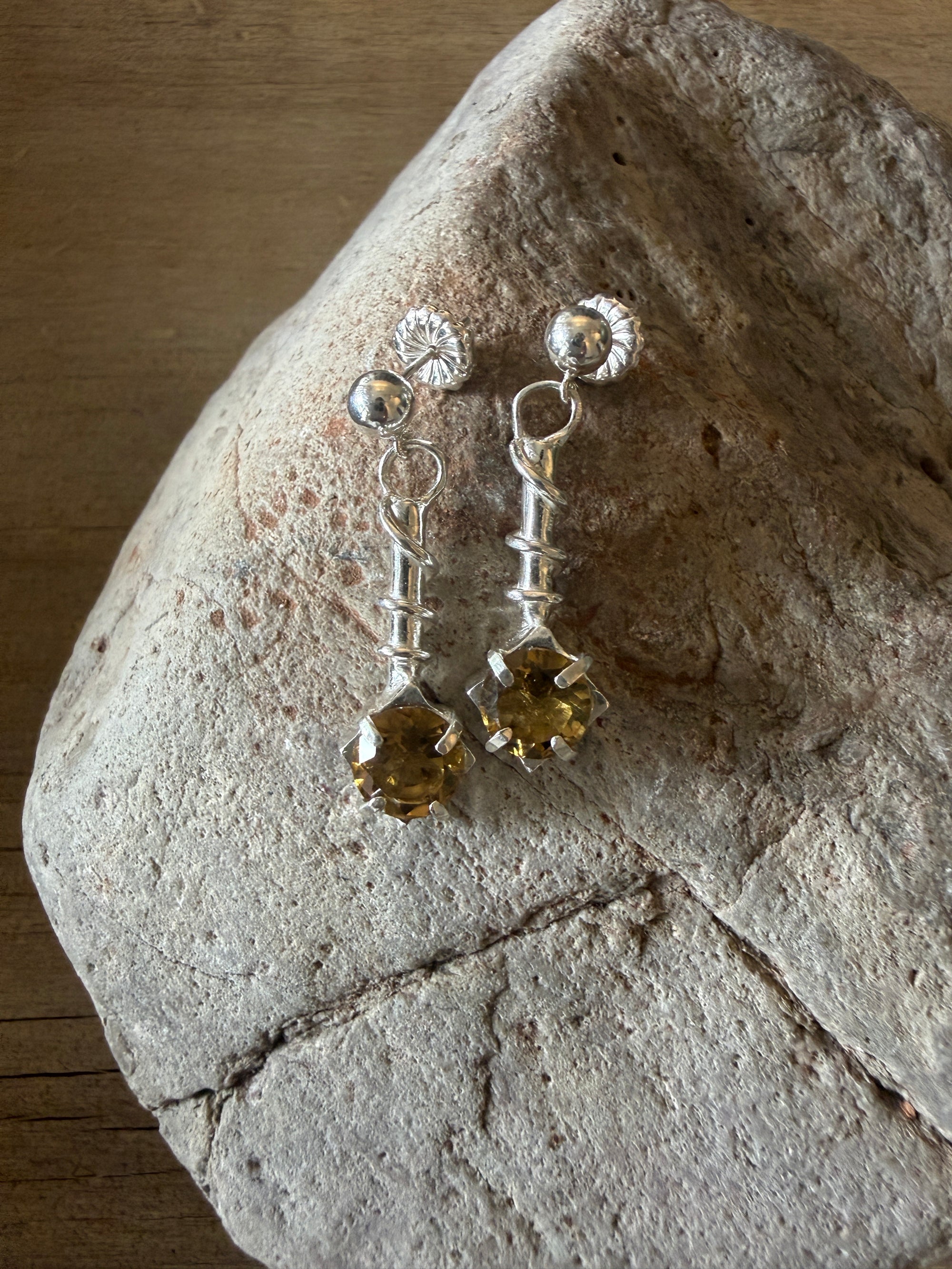 Sterling Silver Gemstone Earrings