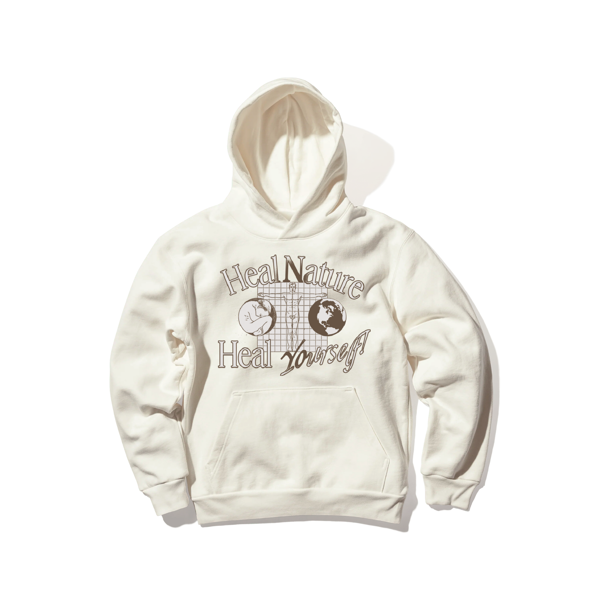 Heal Nature Heal Yourself Hoodie - Natural