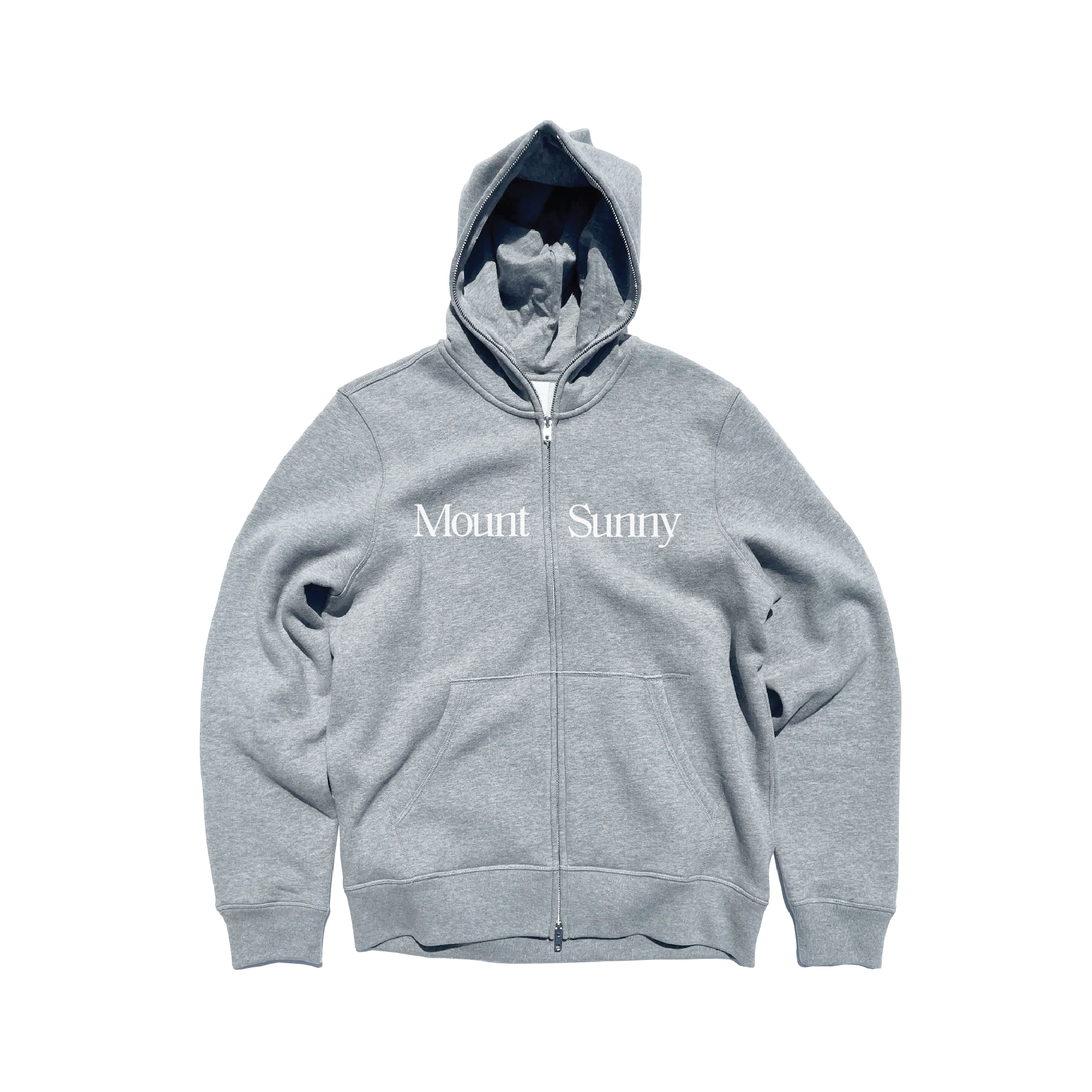 Logo Full-Zip Hoodie - Heather Grey