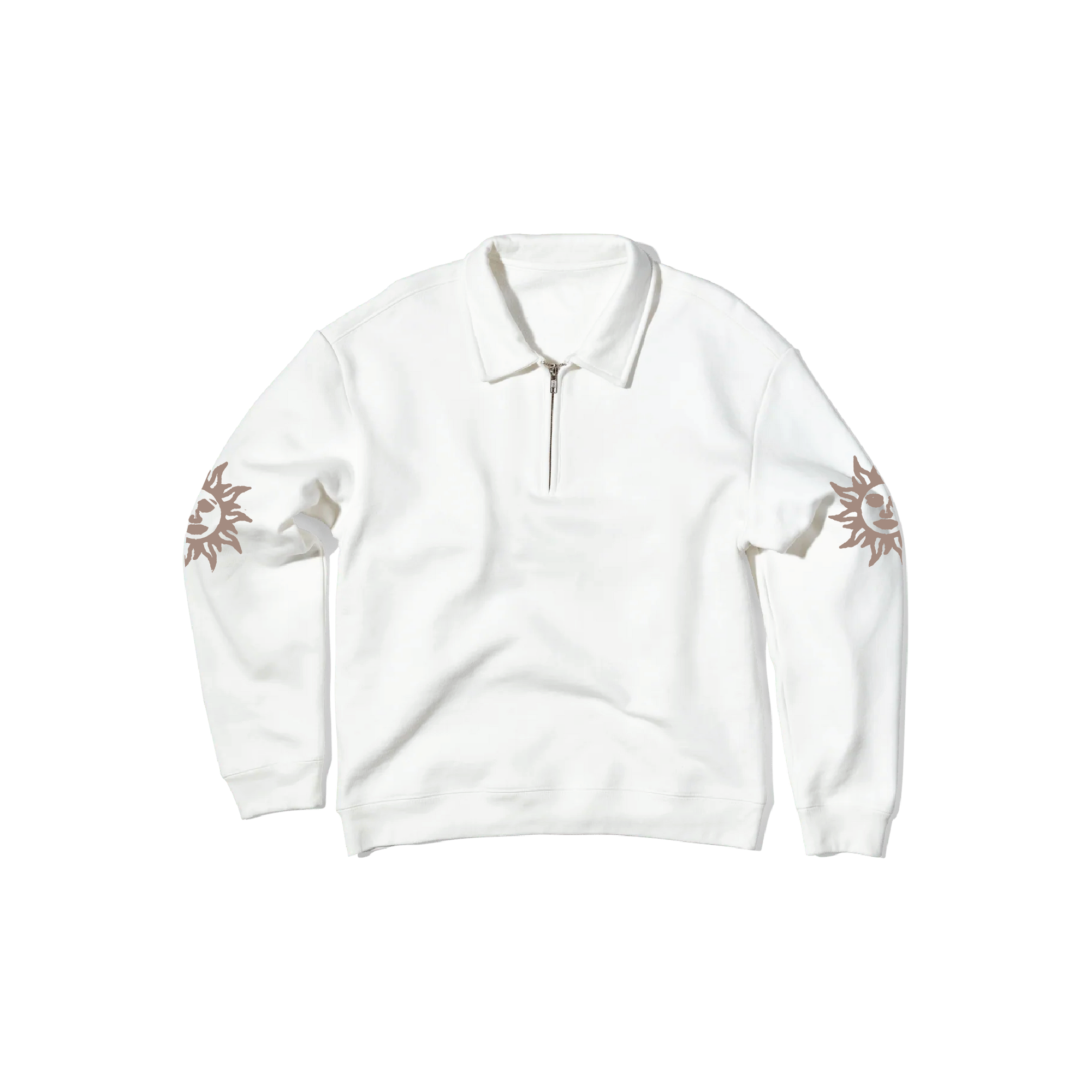 Sun Quarter Zip - White