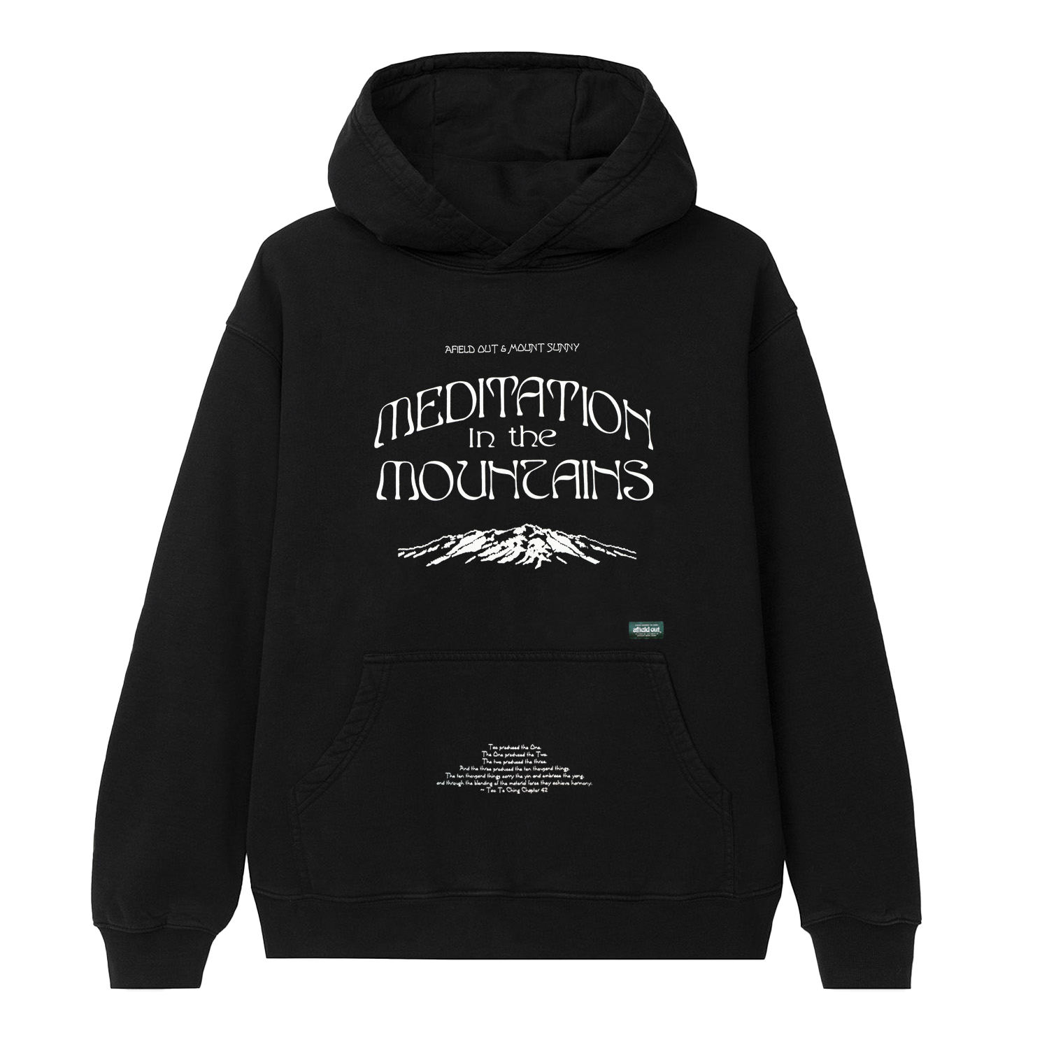 MEDITATION Hooded Sweatshirt - Black