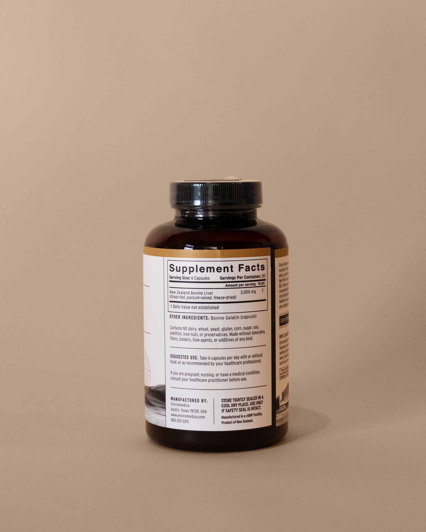 Grass-fed Beef Liver Supplement