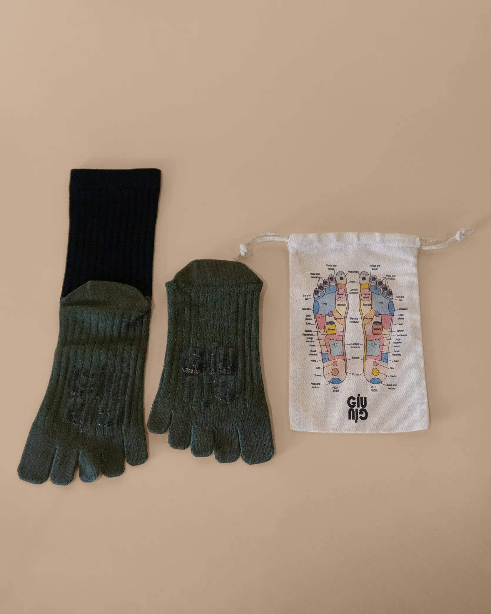 “AIR” Reflexology Socks & Foot Map Pouch