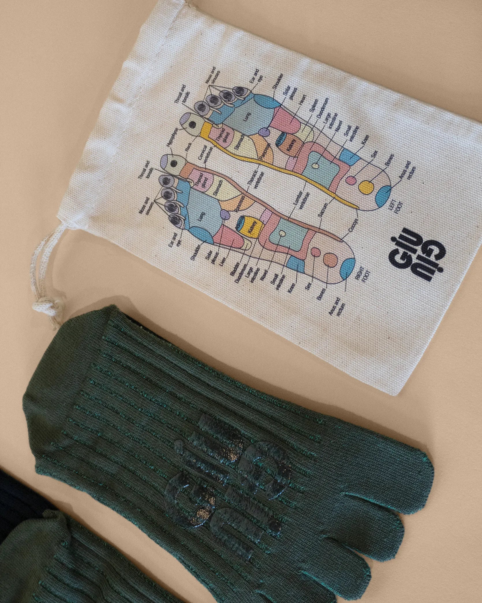 “AIR” Reflexology Socks & Foot Map Pouch