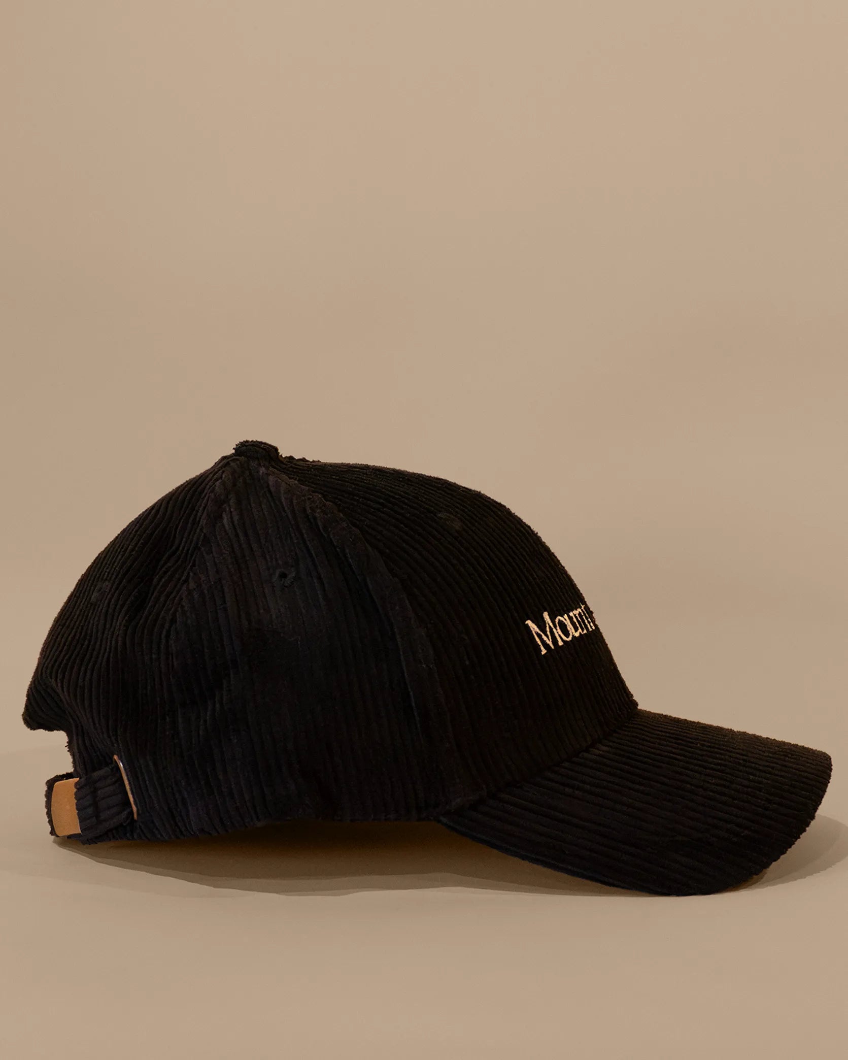 Corduroy Logo Hat - Black
