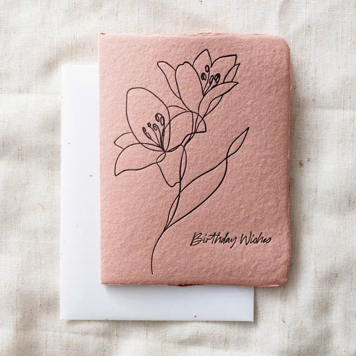 Birthday Wishes Floral Bouquet | Greeting Card